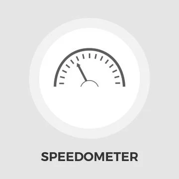 Speedometer flat icon Stock Illustration