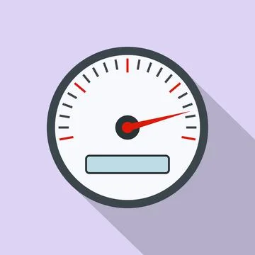 Speedometer flat icon Stock Illustration