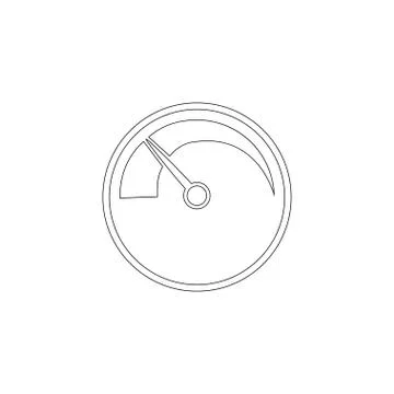 Speedometer. flat vector icon Stock Illustration