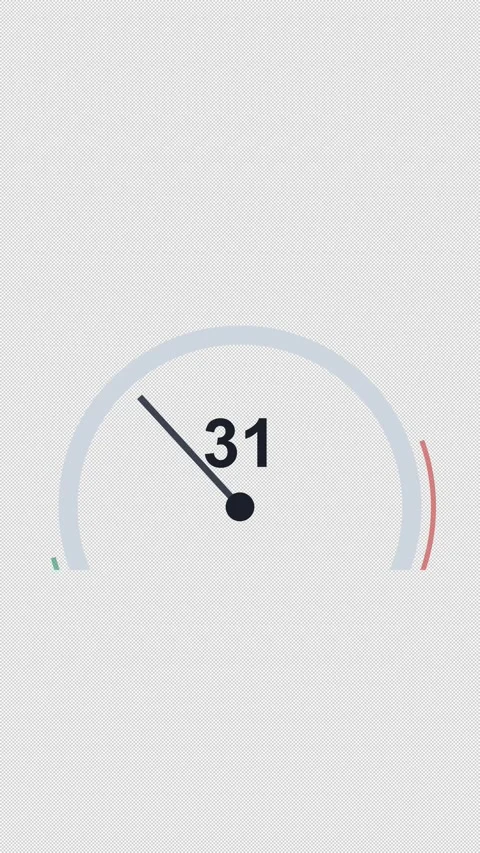 Speedometer Gauge 50 White 50 Percent Overlay Alpha 4K Vertical 9x16 Light Vídeos de archivo 339507787