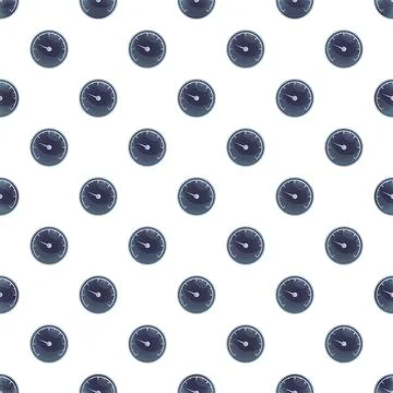 Speedometer gauge dashboard dark blue seamless pattern Stock Illustration