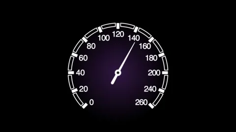 Speedometer Gauge Dashboard Meter Animation Stock-Footage 342699174