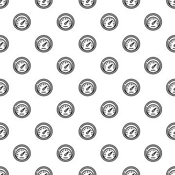 Speedometer gauge icon pattern for measurement background Stock Illustration