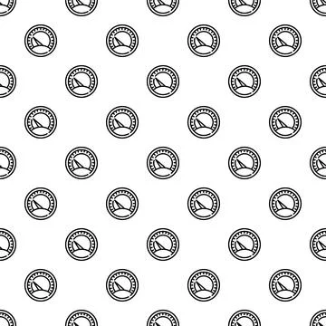 Speedometer gauge icon pattern seamless background design Stock Illustration
