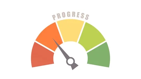 Speedometer, gauge meter icon. Scale, level of performance and progress. Speed Stock Footage 318770513