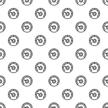 Speedometer gauge outline seamless pattern background イラスト素材