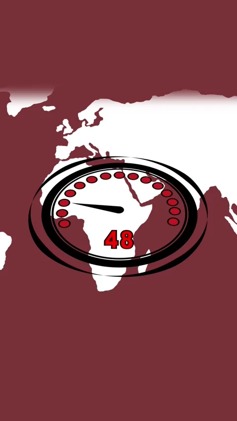 Speedometer Gauge with Red Dots and Number 20 Over World Map animated Backg.. Stock Footage 344733162