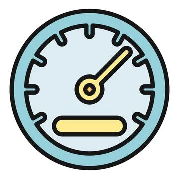Speedometer gauge showing fast speed concept Stock Illustration