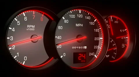 Speedometer HD1080 Stock Footage 538712