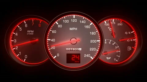 Speedometer HD1080 Video stock 538721