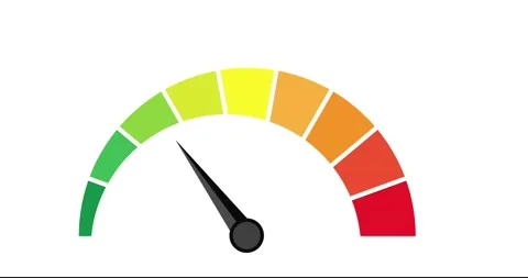 Speedometer icon animation Stock Footage 138756474