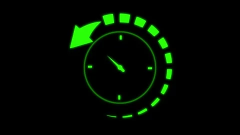 Speedometer icon animation with green circular gauge. Speedometer icon data.. Stock-Footage 337132169