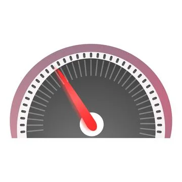 Speedometer icon, cartoon style Stock Illustration