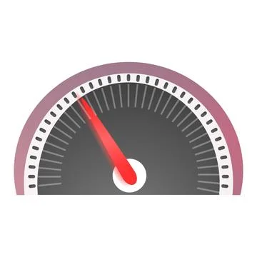 Speedometer icon, cartoon style Stockillustratie