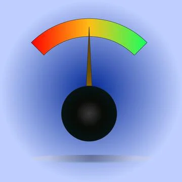 Speedometer icon colorful Stock Illustration