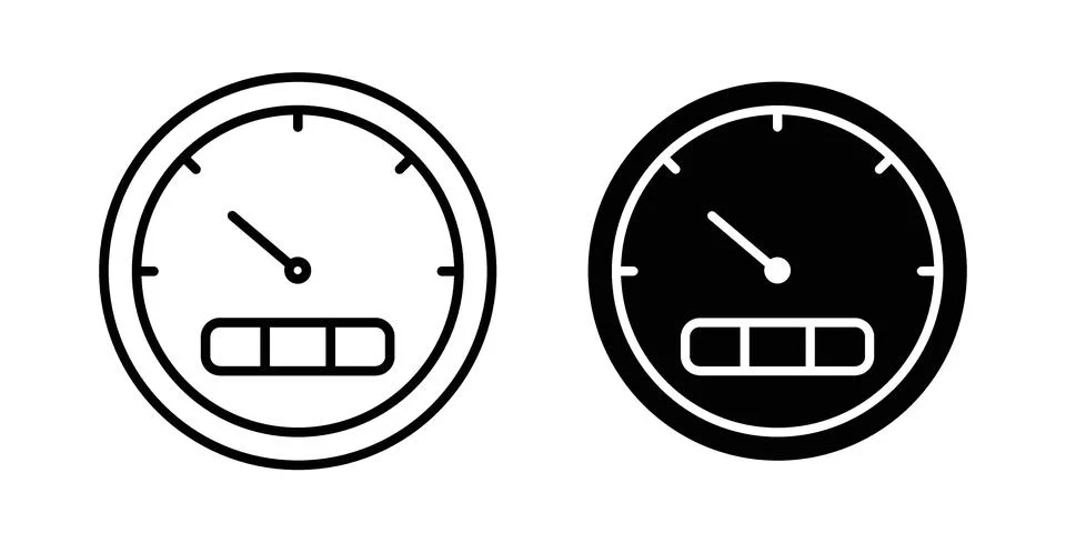 Speedometer icon design. Simple Vector illustrations.. 스톡 일러스트