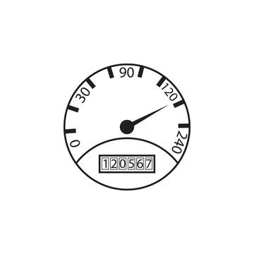 Speedometer icon. Element of Measuring items for mobile concept and web apps Stockillustratie