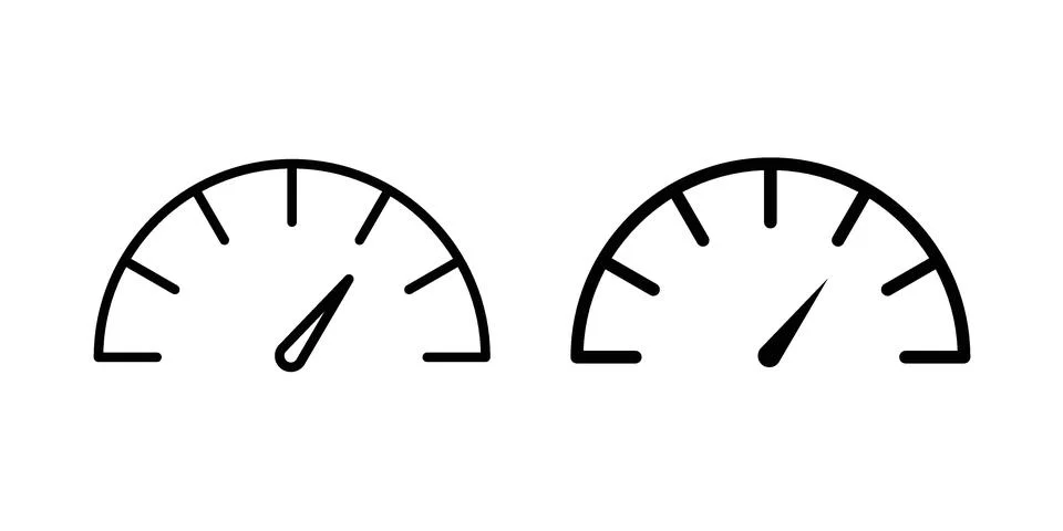 Speedometer icon graphic element. web icon set 스톡 일러스트