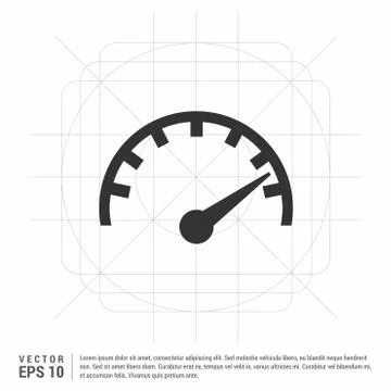 Speedometer icon Ilustração Stock