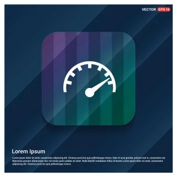 Speedometer icon Ilustração Stock