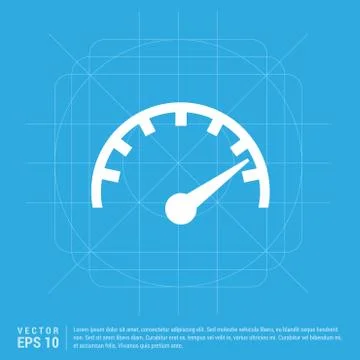 Speedometer icon Ilustração Stock