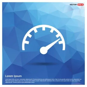 Speedometer icon Ilustração Stock