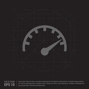 Speedometer icon Ilustração Stock