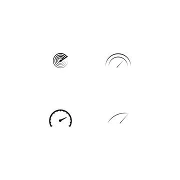 Speedometer icon 库存插图
