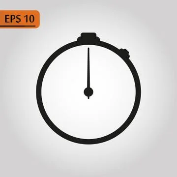 Speedometer icon or metre level reader. eps10 스톡 일러스트