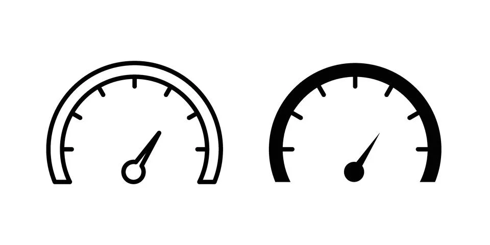 Speedometer icon set. Vector EPS 10 스톡 일러스트