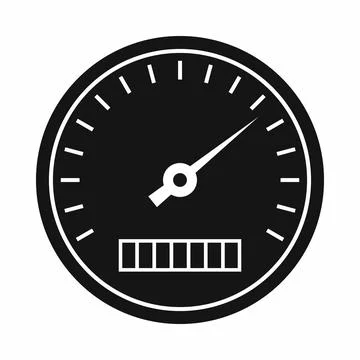 Speedometer icon in simple style Stock Illustration