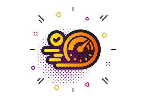 Speedometer icon. Time concept sign. Vector 库存插图