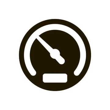 Speedometer icon in trendy flat style isolated. EPS 10. Stock Illustration