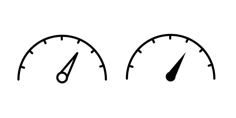 Speedometer icon vector design illustrations 스톡 일러스트