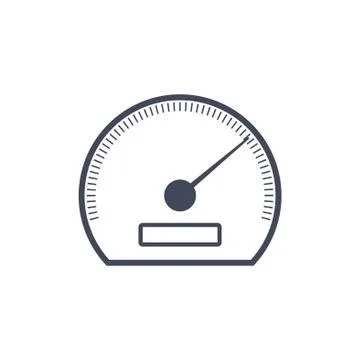 Speedometer Icon Vector flat design style Stock Illustration