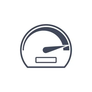Speedometer Icon Vector flat design style Stock Illustration