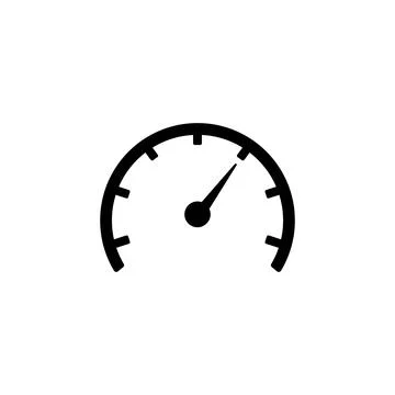 Speedometer icon vector 库存插图