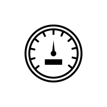 Speedometer icon vector Stock Illustration