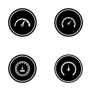Speedometer icon vector template Stockillustratie