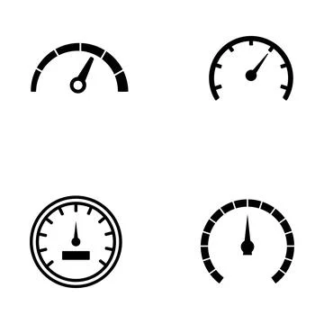 Speedometer icon vector template Stock Illustration