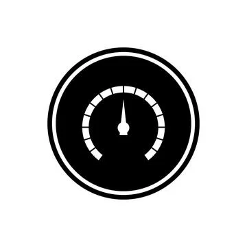 Speedometer icon vector template Stock Illustration