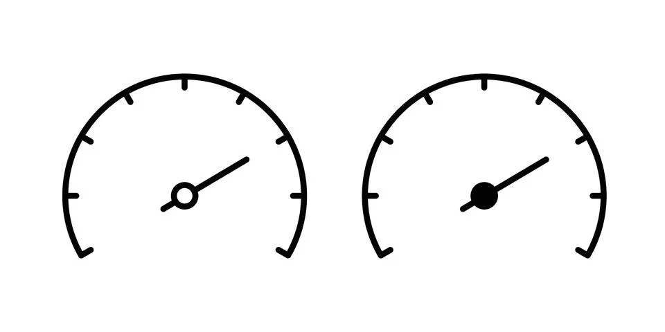 Speedometer icon for web projects 스톡 일러스트