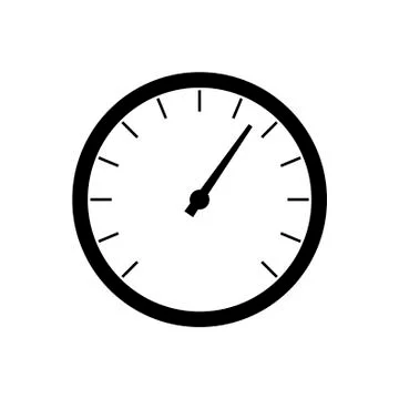 Speedometer icon on white background. Vector illustration in trendy flat style Stock Illustration