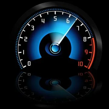 Speedometer Stock Illustration
