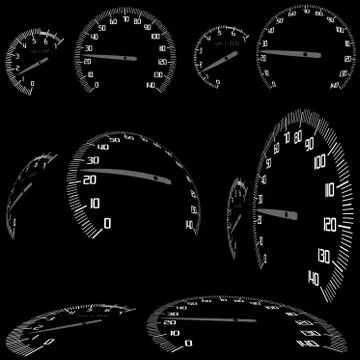 Speedometer Stock Illustration
