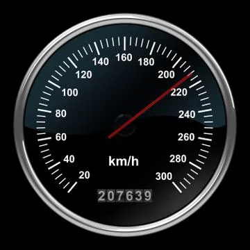 Speedometer Stock Illustration