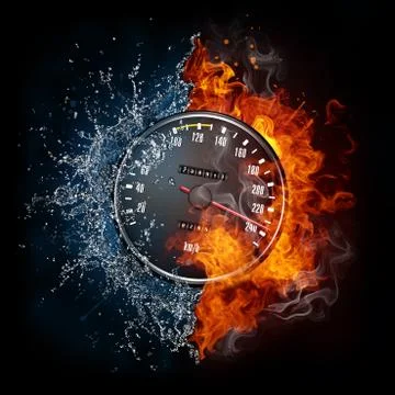 Speedometer Stock Illustration