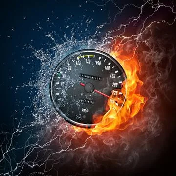Speedometer Stock Illustration