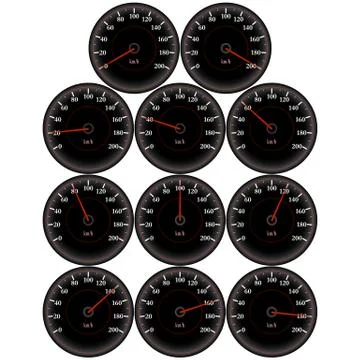 Speedometer Stock Illustration
