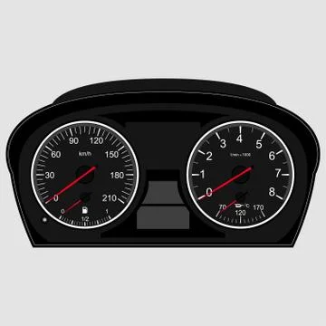 Speedometer Stock Illustration